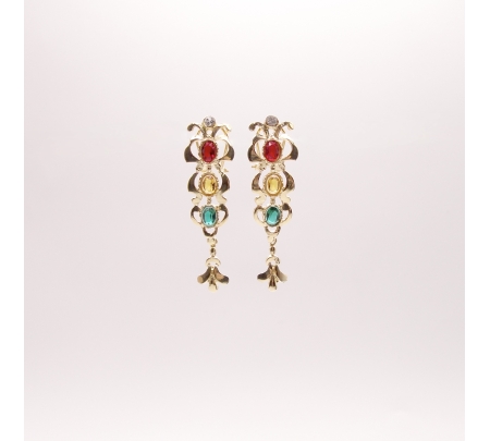 PEND. LARGOS PLATA CHAPADA EN ORO SEMAFOROS/ CIGARRONES 35MM+MOTIVO C.