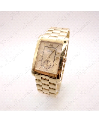 RELOJ ORO LOTUS CABALLERO RECTANGULAR MOD.L476-C176                                                 