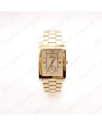 RELOJ ORO LOTUS CABALLERO RECTANGULAR MOD.L476-C176                                                 