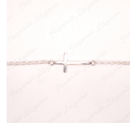PULSERA PLATACADENA ROLON+ CRU LISA                                                                 