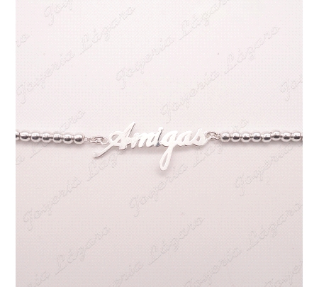 PULSERA PLATA AMIGAS                                                                                