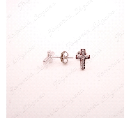 PEND. TORN. PLATA CRUZ CIRCONITAS RODIO/CHAPADO