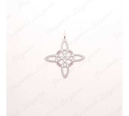 COLGANTE PLATA NUDO DE BRUJA MEDIANO