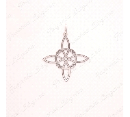 COLGANTE PLATA NUDO DE BRUJA GRANDE