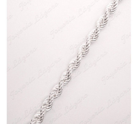 CADENA 50 CM. PLATA CORDON SALOMONICO 5MM
