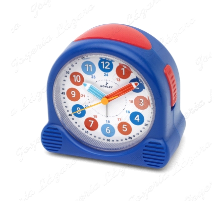 DESPERTADOR RELOJ INFANTIL AZUL Y ROJO