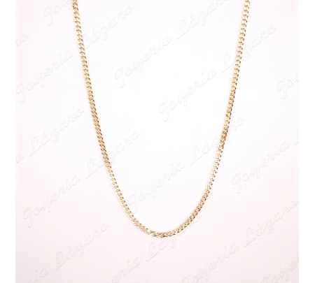 CADENA 60 CM. ORO 18 KTS BARBADA HUECA 3MM