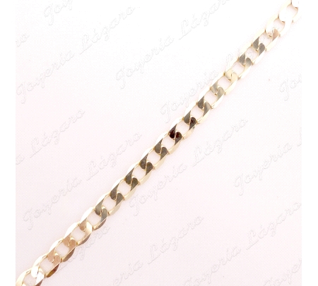 CADENA 60 CM. ORO 18 KTS BARBADA MACIZA 2.5MM