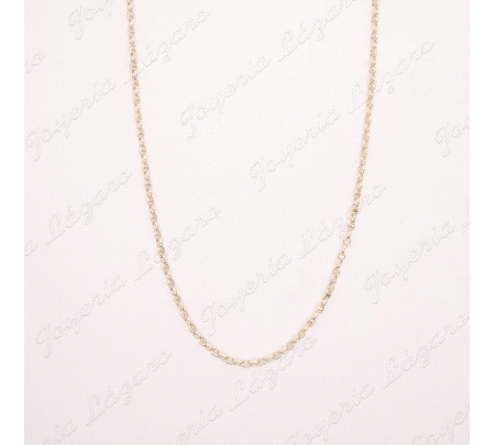 CADENA 45 CM. ORO 18 KTS ITALIANA ESLAB. BARCO PALO