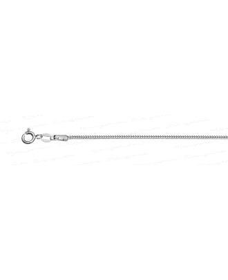 CADENA 45 CM. PLATA COLA DE ZORRO RODIADA ANCHO 1MM                                                 