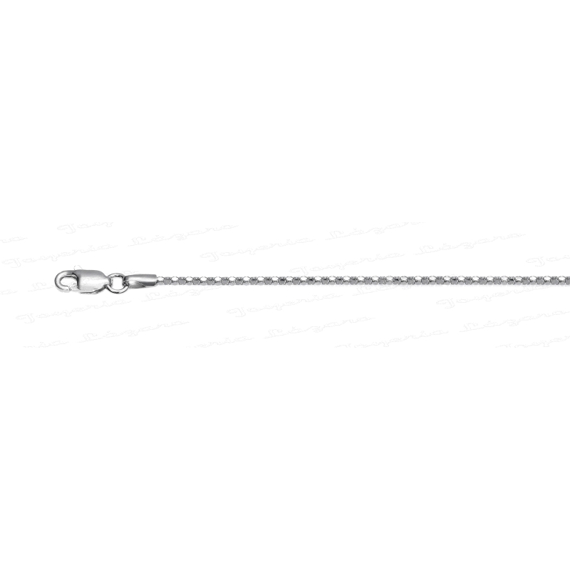 CADENA 45 CM. PLATA PALOMITA PLANA RODIADA ANCHO 1.2MM                                              