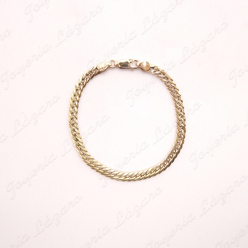 PULSERA ORO 18KT OCASION BARBADA TUPICA 4MM Y MEDIO                                                 