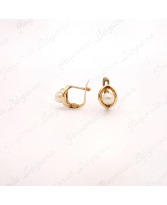 PEND. TORN. ORO 18KT OCASION PERLITA PASADA C. CAT.                                                 