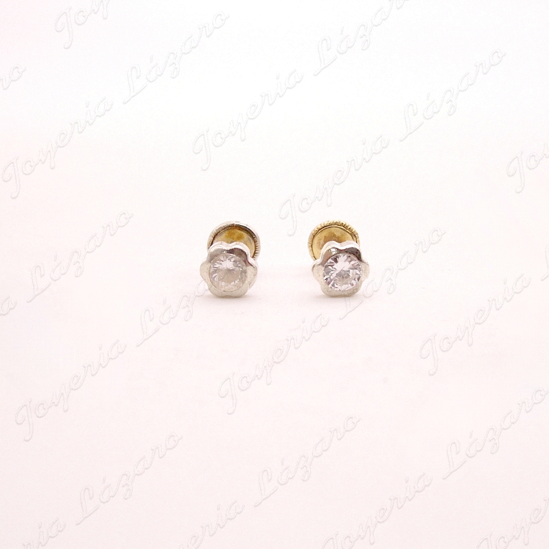 PEND. TORN. ORO 18KT OCASION FLOR CON CIRCONITA BOCELADA                                            