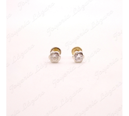 PEND. TORN. ORO 18KT OCASION FLOR CON CIRCONITA BOCELADA