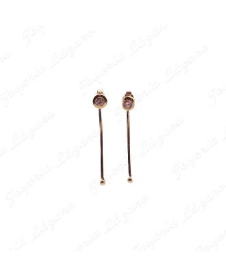 PEND. LARGOS ORO 18KT OCASION CIRCO ROSA BOCEL C.PRES +CADENA CON BOLA                              