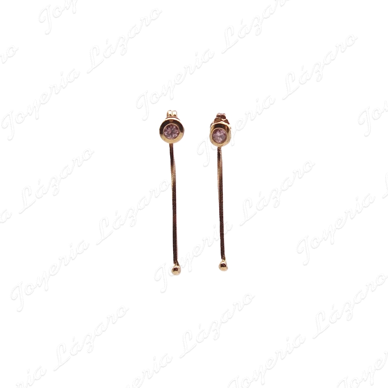 PEND. LARGOS ORO 18KT OCASION CIRCO ROSA BOCEL C.PRES +CADENA CON BOLA                              