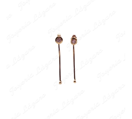 PEND. LARGOS ORO 18KT OCASION CIRCO ROSA BOCEL C.PRES +CADENA CON BOLA                              