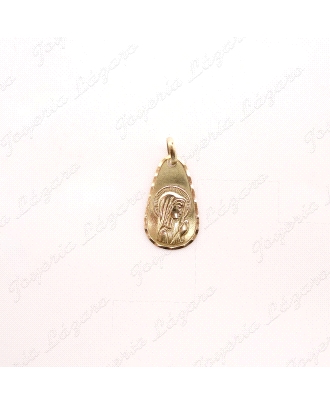 MEDALLA ORO 18KT OCASION VIRGEN NIÑA GOTA 19X11                                                     