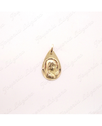 MEDALLA ORO 18KT OCASION VIRGEN NIÑA GOTA                                                           