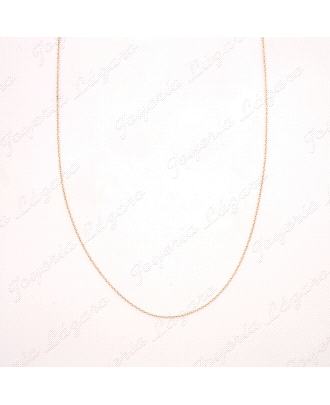 CADENA 50 CM. ORO 18KT OCASION FORZADA  1MM HANCHO                                                  