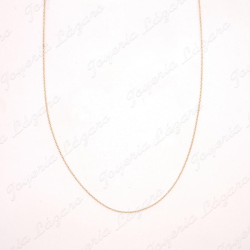 CADENA 50 CM. ORO 18KT OCASION FORZADA  1MM HANCHO                                                  