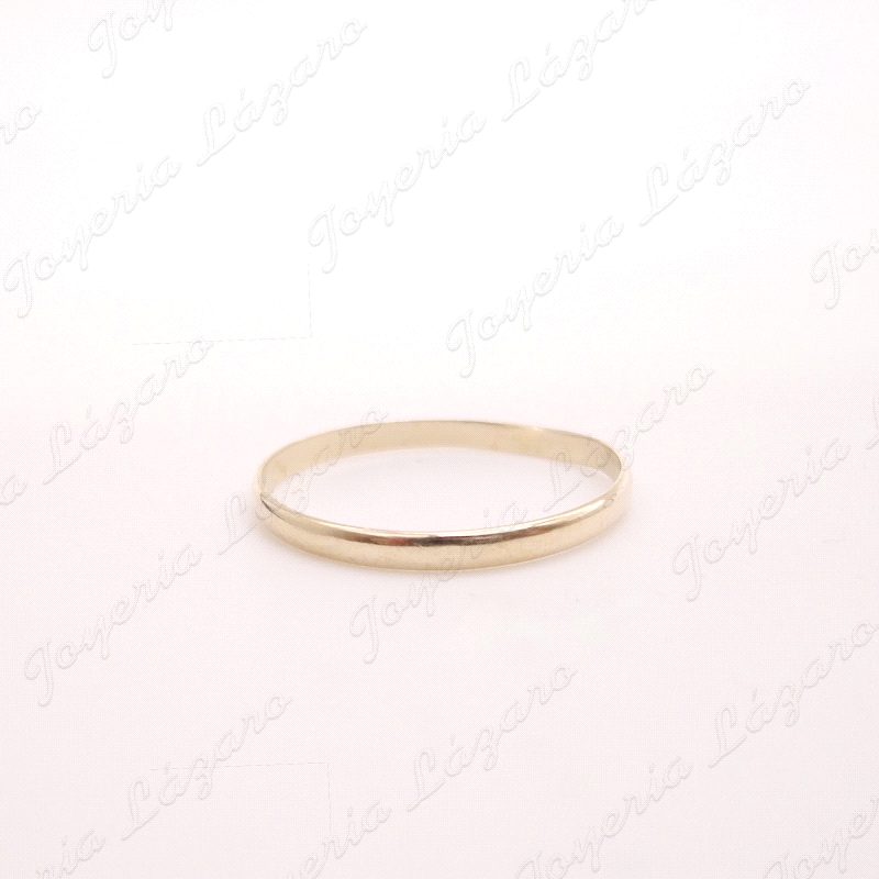 ALIANZA ORO 18KT OCASION 2.5MM 1/2 CAÑA                                                             