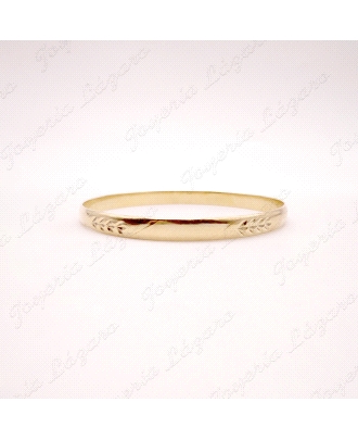 PULSERA 1/2 CAÑA ORO 18KT OCASION 6MM 67MM INT.                                                     