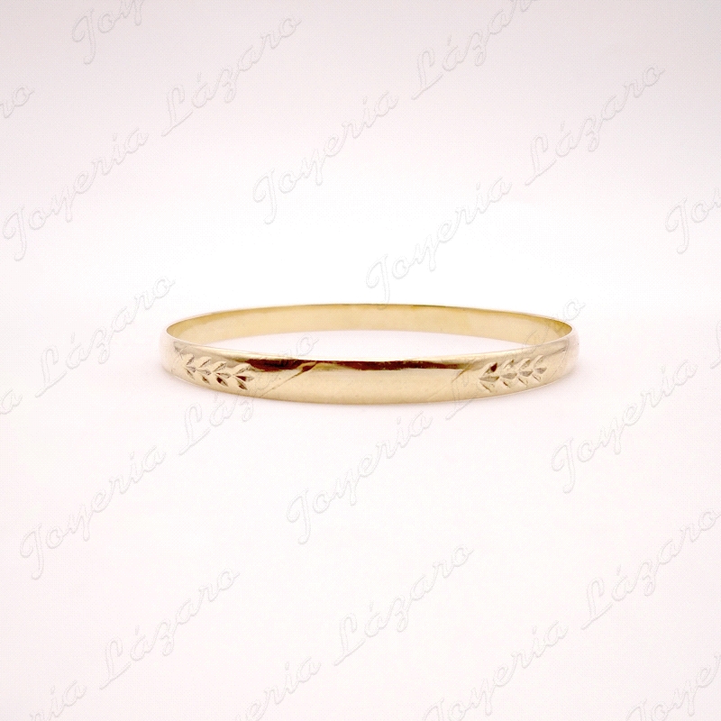 PULSERA 1/2 CAÑA ORO 18KT OCASION 6MM 67MM INT.                                                     