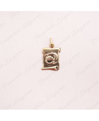 PLACA ORO 18KT OCASION HOROSCOPO PISCIS                                                             