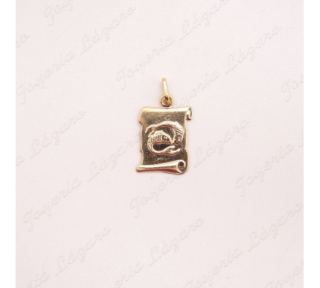 PLACA ORO 18KT OCASION HOROSCOPO PISCIS                                                             