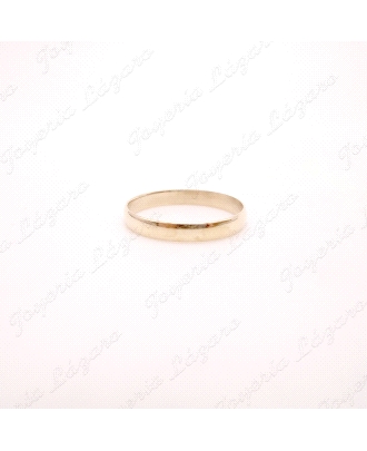 ALIANZA ORO 18KT OCASION 1/2 CAÑA                                     