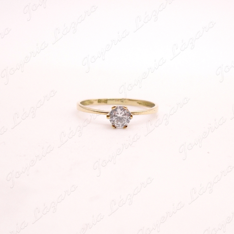 SORTIJA ORO 18KT OCASION SOLITARIO  CIRCO 6 GARRAS                                                  