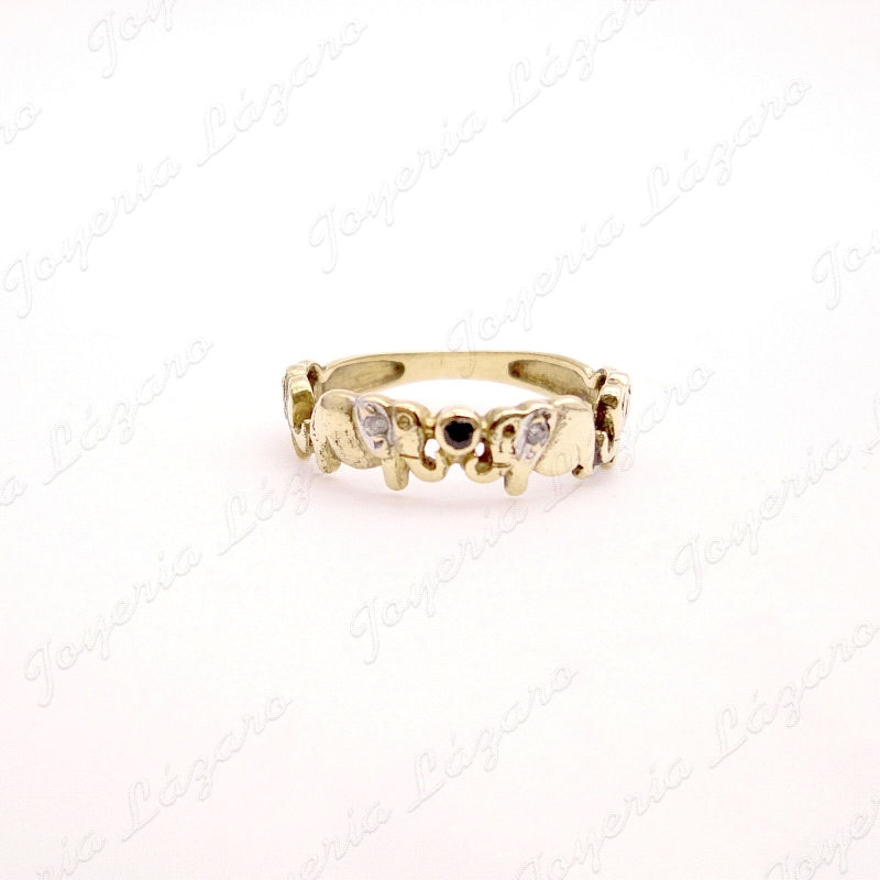 ALIANZA ORO 18KT OCASION 4 ELEFANTES                                                                