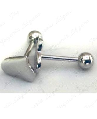 PIERCING PLATA CORAZON                                                                              