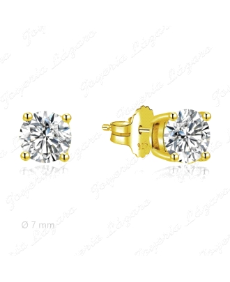 PEND. PLATA CHAPADA ORO CIRCO 7MM GARRAS C. PRES.                                                   