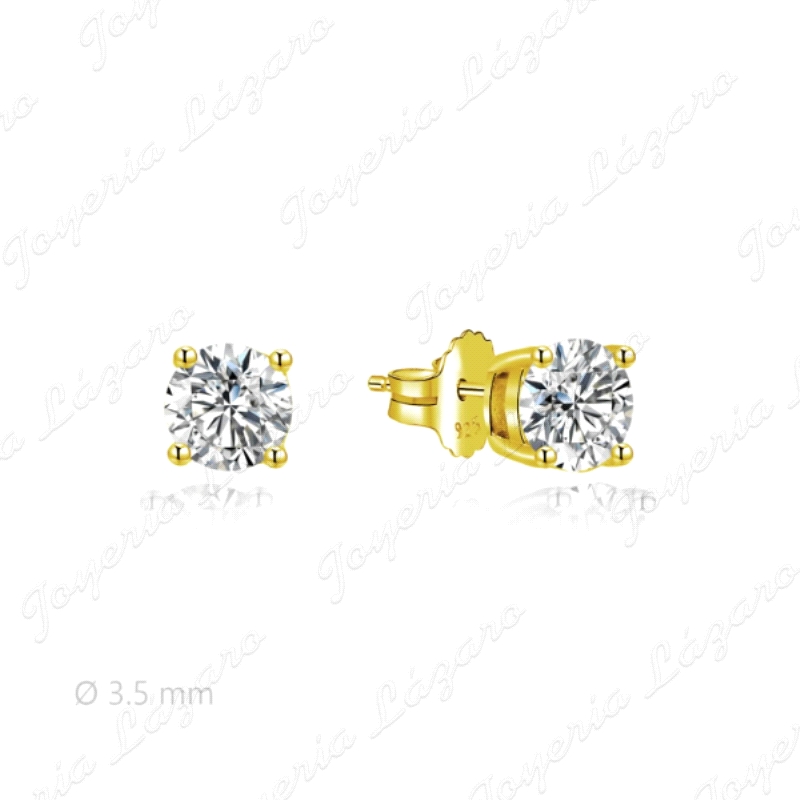 PEND. PLATA CHAPADA ORO CIRCO3.5MM GARRAS C. PRE.                                                   