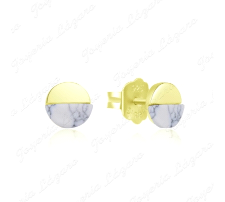 PEND. PLATA CHAPADA ORO OVALO MITAD ESMALTE MARMOL
