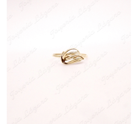 SORTIJA ORO 18KT OCASION MOTIVO BANDAS CALADAS