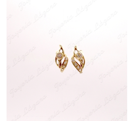 PEND. ORO 18KT OCASION CALADO HOJA CIRCO BOCEL+MICROCIRCO                                           