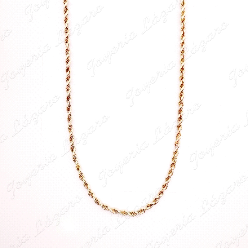CADENA 50 CM. ORO 18KT OCASION CORDON SALOMONICO 3.5MM                                              