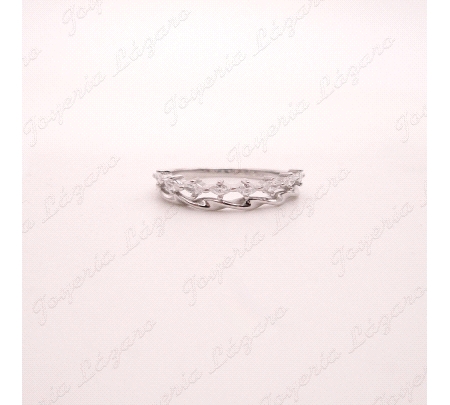 SORTIJA PLATADOS BANDAS, LISA RIZO+CIRCO MARQUESA