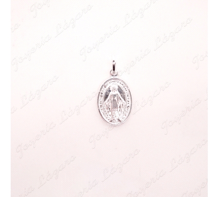MEDALLA PLATA OVAL MILAGROSA 15X18                                                                  