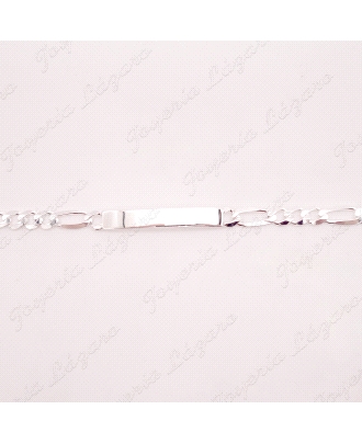 ESCLAVA PLATA 3X1 7MM MACIZA                                                                        