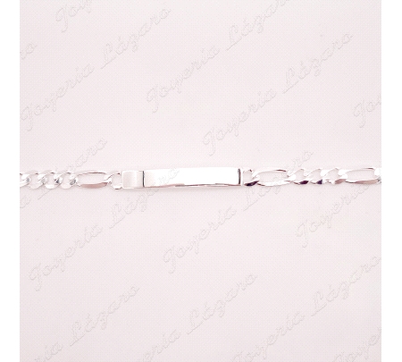 ESCLAVA PLATA 3X1 7MM MACIZA                                                                        