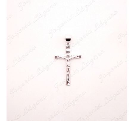 CRUZ PLATA CON CRISTO 21X17MM                                                                       