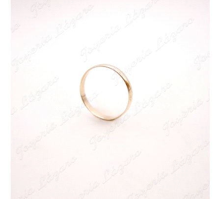 ALIANZA ORO 18KT OCASION 1/2 CAÑA 3MM