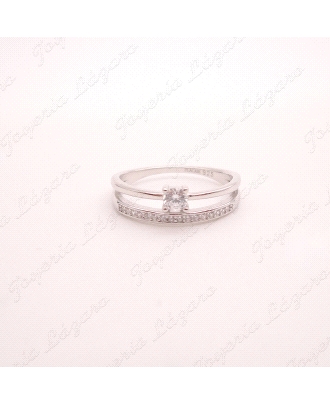 SORTIJA PLATA DOBLE CUAJO GARRAS + MICROENGASTES