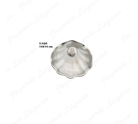CONCHA BAUTIZO SIMIL NACAR PLATEADA V. ROCIO