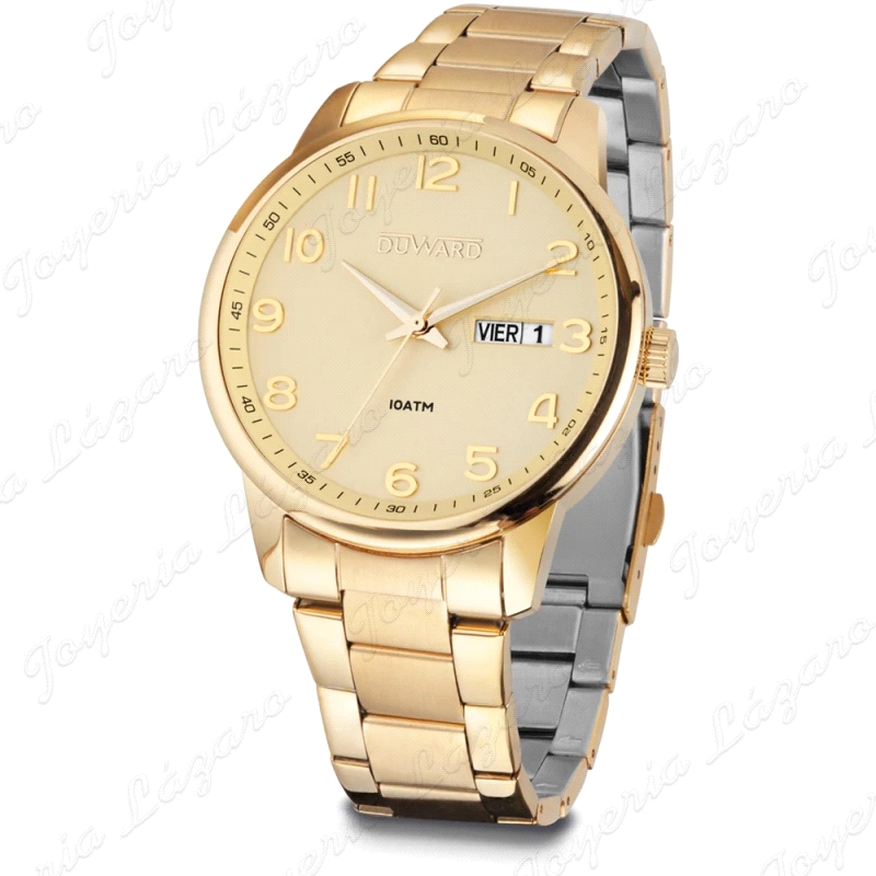 DUWARD RELOJ CABALLERO ACERO DORADO ESF. CHAMPAN                                                    
